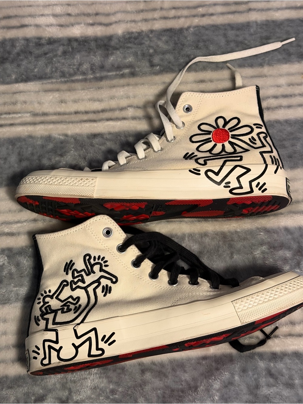 Converse Black Shoe Box with Red Logo Accents